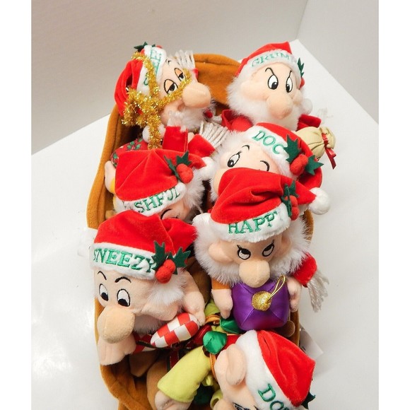 Disney Snow White and The Seven Dwarfs Christmas Sleigh Plush - Picture 8 of 11